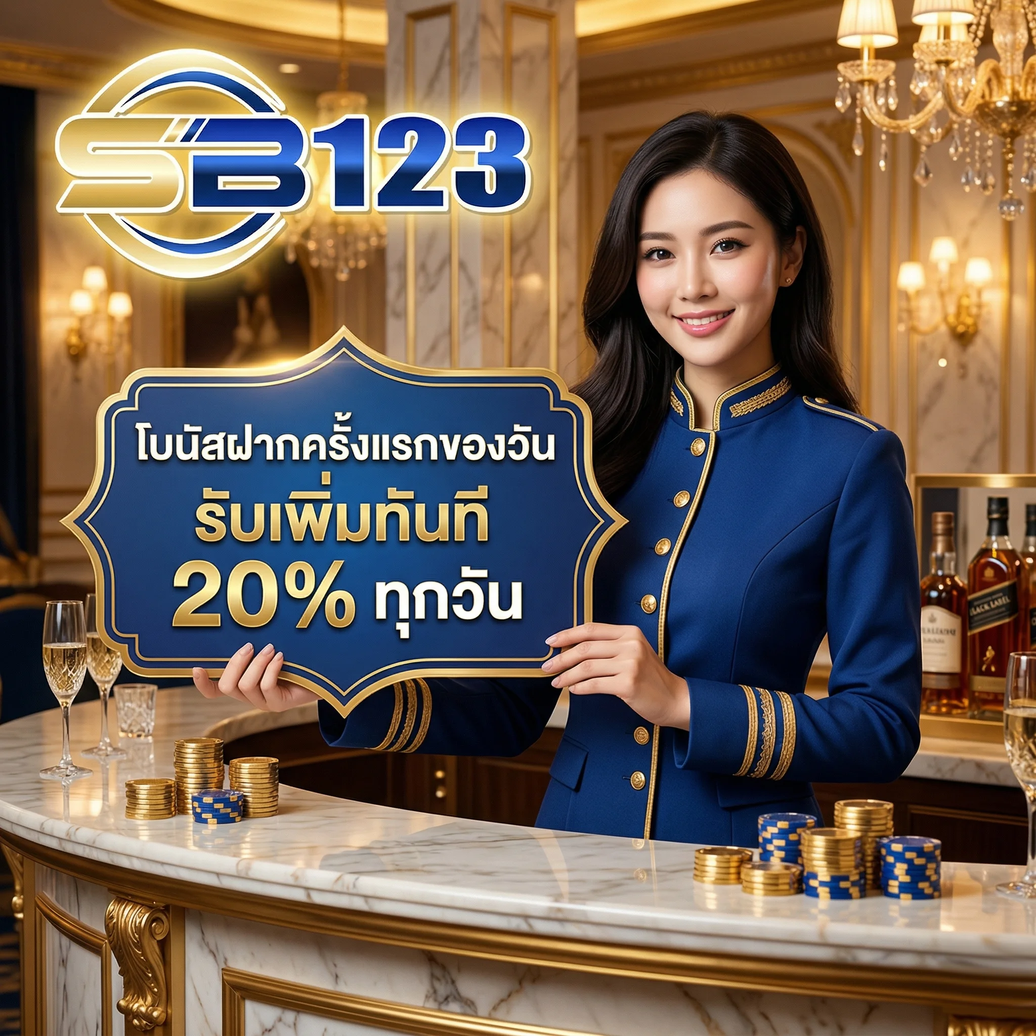โบนัสฝากเงินรายวัน SB123 เพิ่มยอดเครดิตฟรี
