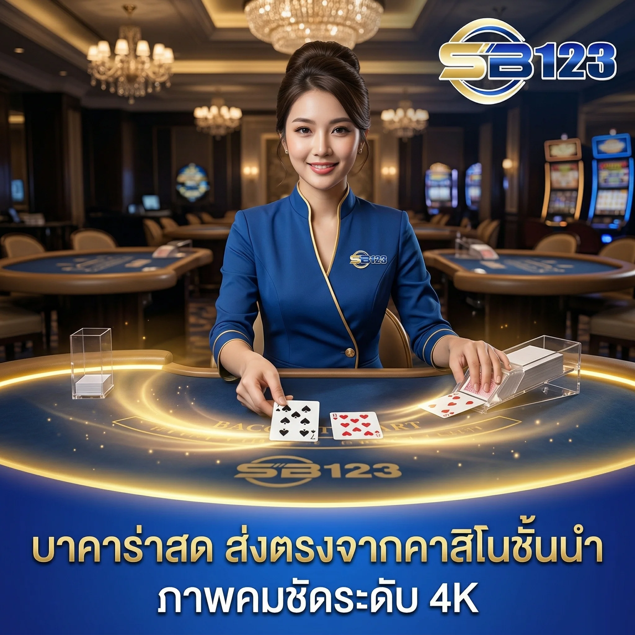 เล่นบาคาร่าออนไลน์ SB123 ถ่ายทอดสดจากคาสิโนจริง ระบบลื่นไหลที่สุด