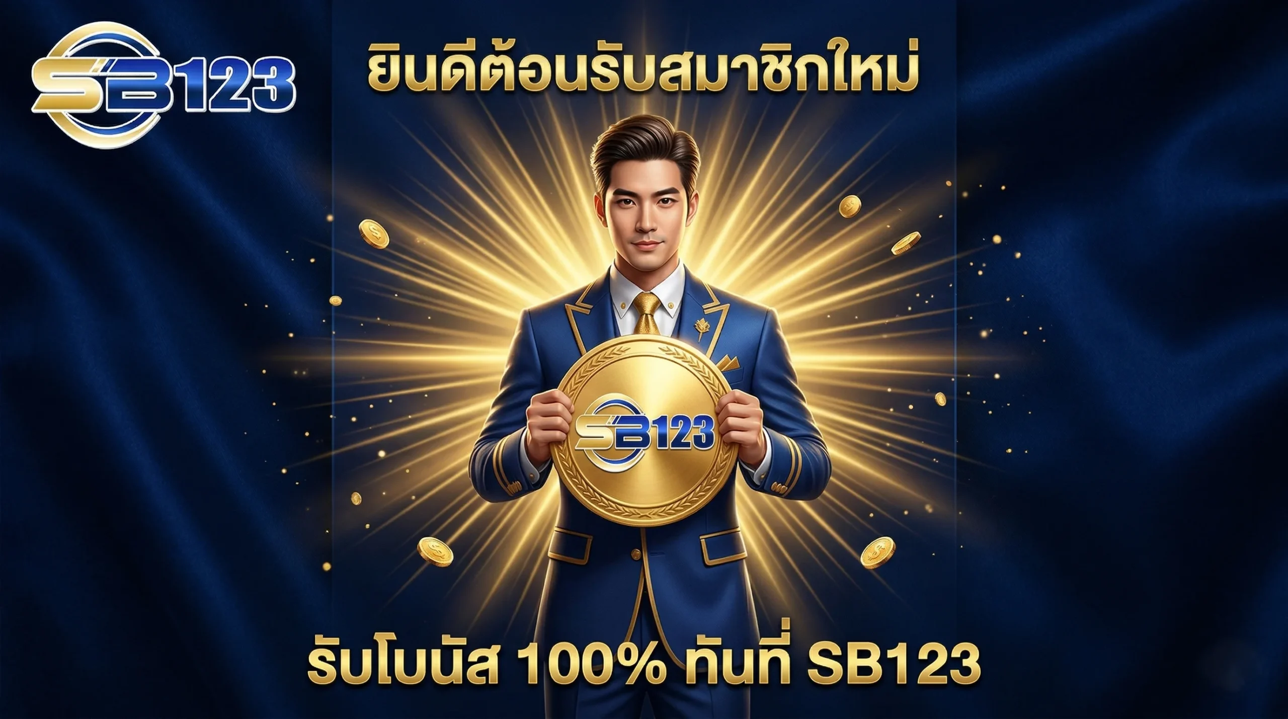 โปรโมชั่น SB123 ต้อนรับสมาชิกใหม่ รับโบนัสพิเศษ