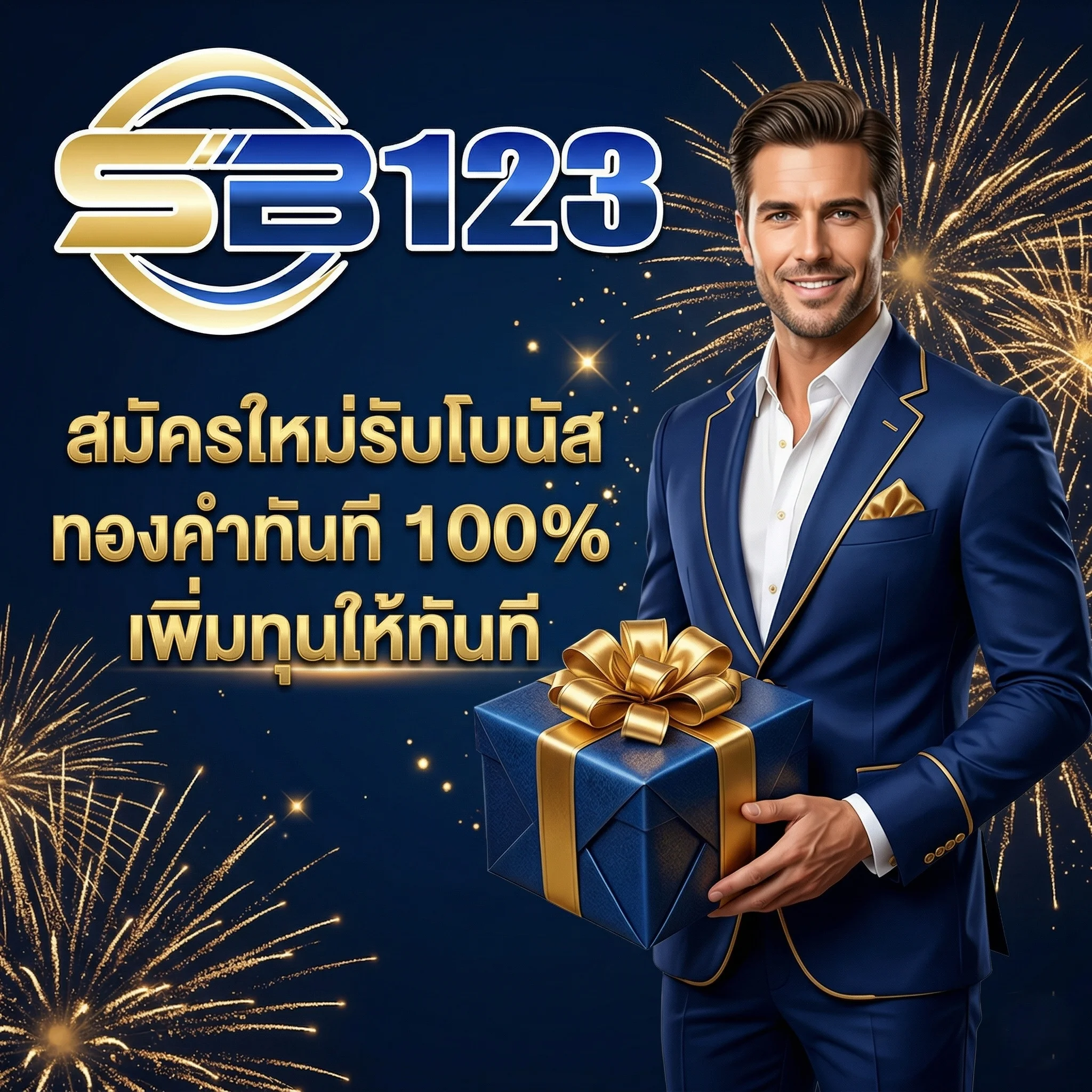 bonus.png โบนัสต้อนรับสมาชิกใหม่ SB123 คาสิโน รับเครดิตฟรี
