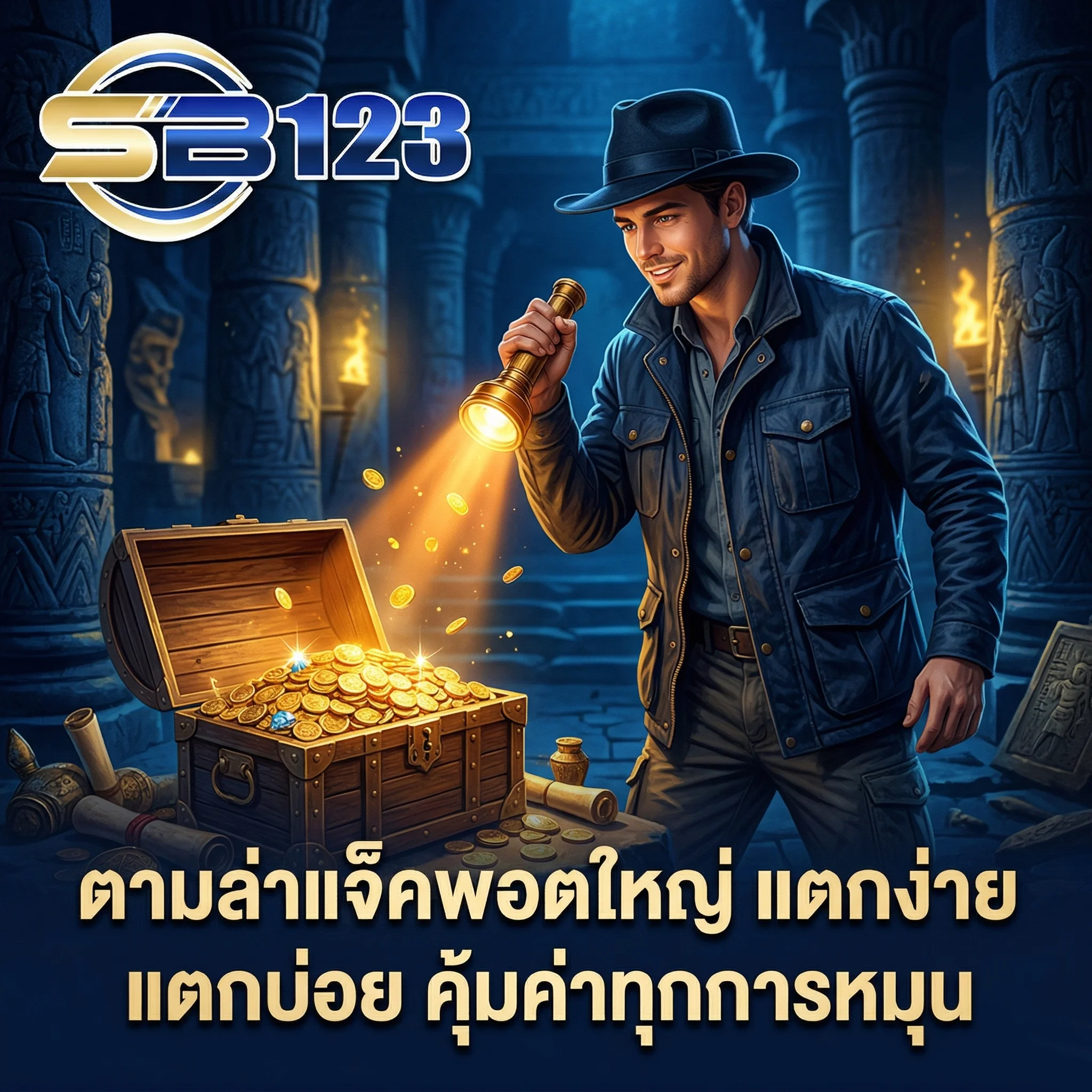 ตามล่าแจ็คพอตกับ SB123 สล็อต เกมสล็อตแตกง่าย แตกบ่อย รวมเกมสล็อตผจญภัย