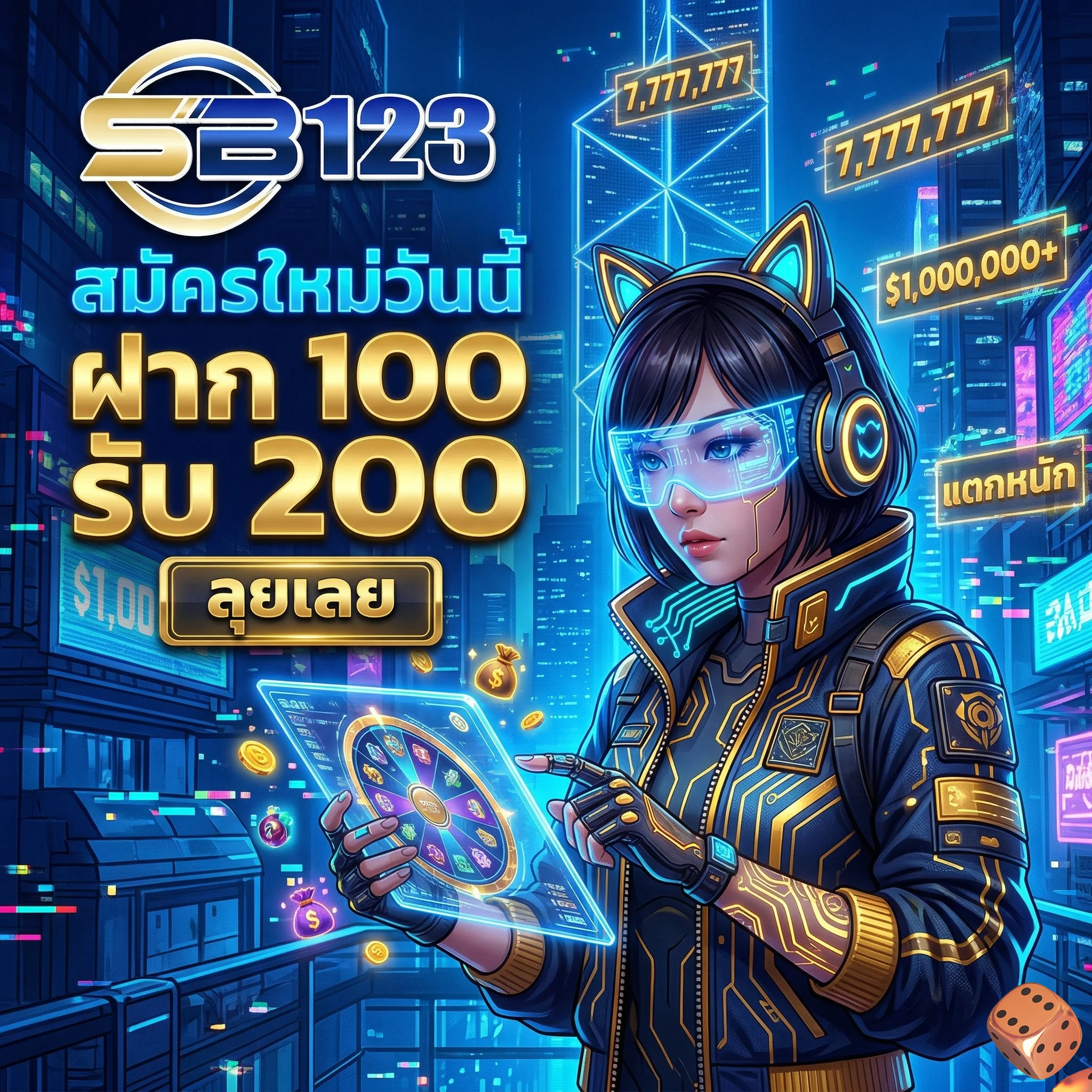 โปรโมชั่นสมัครใหม่ SB123 สล็อต ฝาก 100 รับ 200 ทางเข้าเล่นสล็อตออนไลน์สำหรับวัยรุ่น
