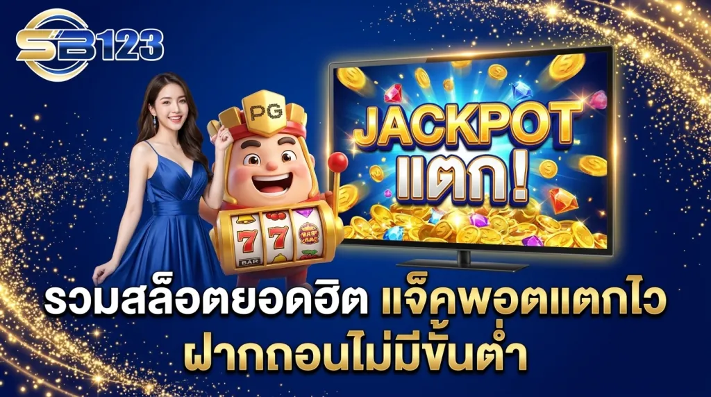 รวมสล็อตยอดฮิต แจ็คพอตแตกไว ฝากถอนไม่มีขั้นต่ำ